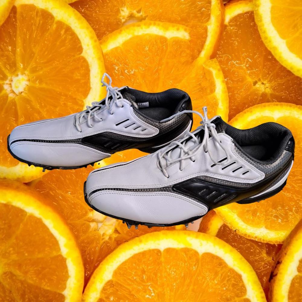 FJ Street Black and White Soft Spike Golf‎ Shoes Model 56478 Size 8.5
